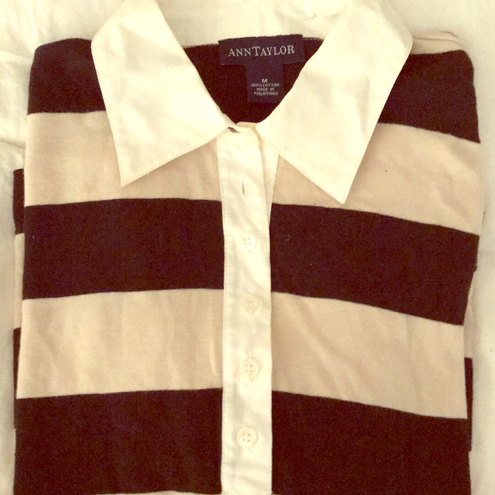 🌺Ann Taylor 3/4 Sleeve Stripes🌺M
